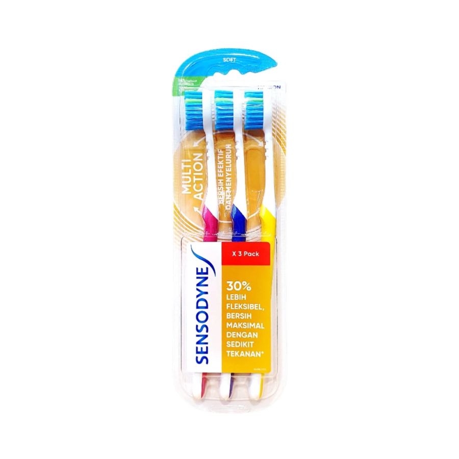 Sensodyne Multi Action Soft Toothbrush 3pcs
