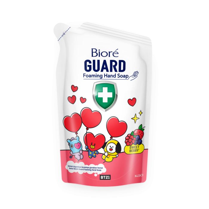 Biore Guard Sweet Berry Antibacterial Foaming Hand Soap Pouch