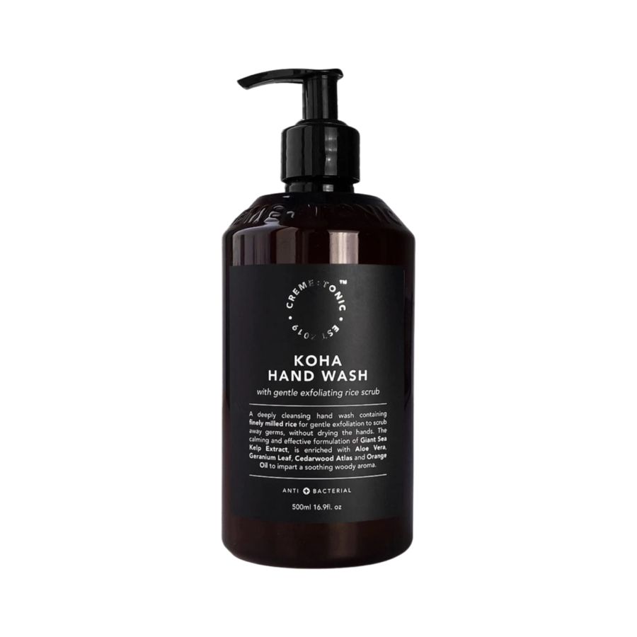 Creme and Tonic Koha with Gentle Exfoliating Rice Scrub Hand Wash 500ml