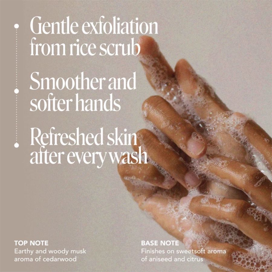Creme and Tonic Koha with Gentle Exfoliating Rice Scrub Hand Wash 500ml