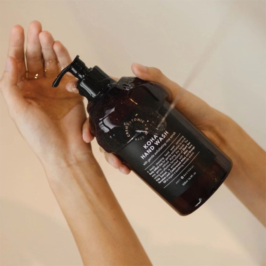 Creme and Tonic Koha with Gentle Exfoliating Rice Scrub Hand Wash 500ml