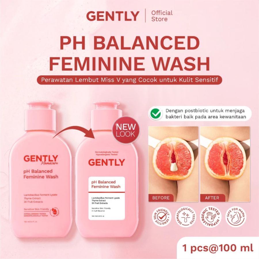 Gently pH Balance Feminine Wash 100ml