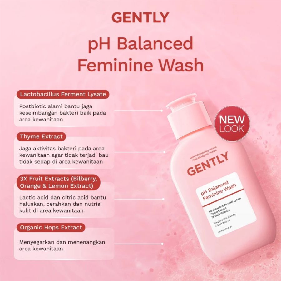 Gently pH Balance Feminine Wash 100ml
