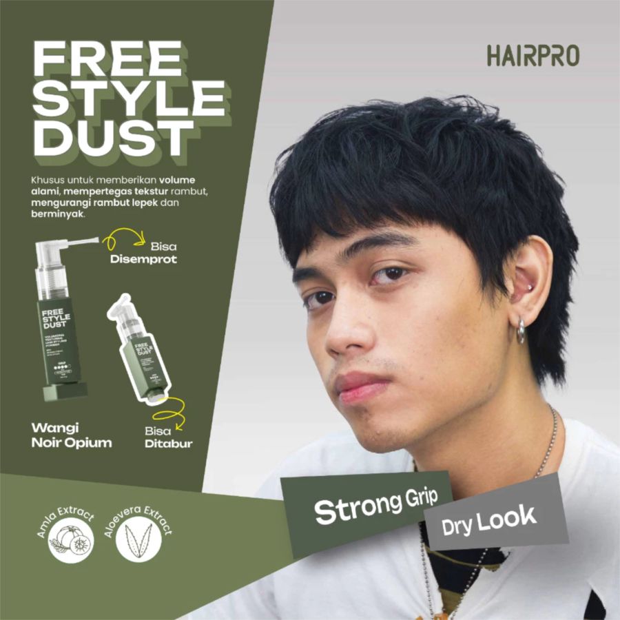 Hairnerds Professional Freestyle Dust 2in1 Styling & Volumizing Hair Powder 10gram
