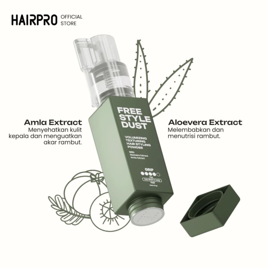 Hairnerds Professional Freestyle Dust 2in1 Styling & Volumizing Hair Powder 10gram