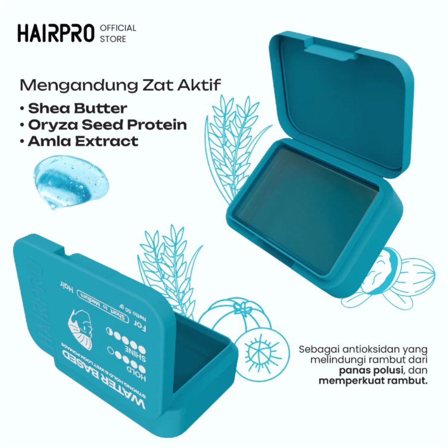 Hairnerds Professional Strong Hold & Wet Look Water Based Pomade 50gram