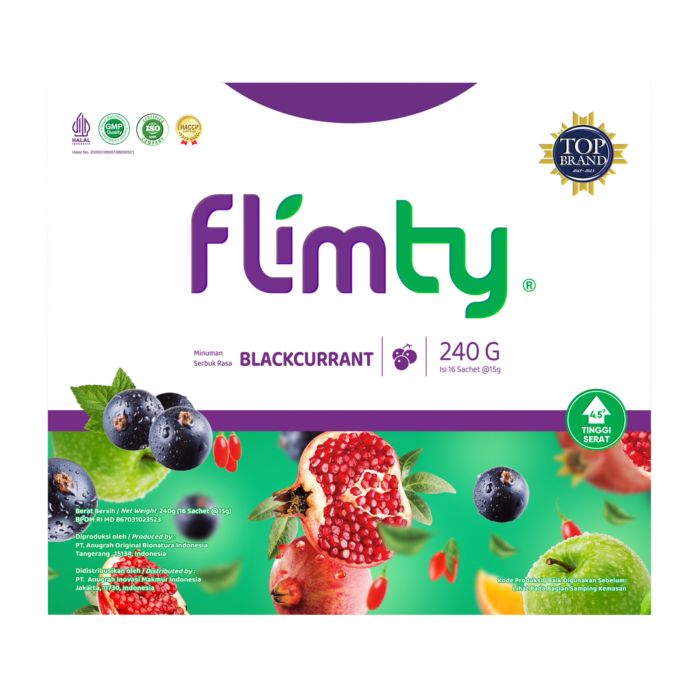 Flimty Blackcurrant Minuman Tinggi Serat