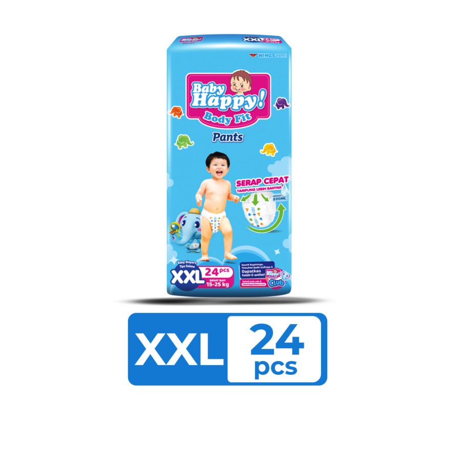 Baby Happy Body Fit Pants Diapers XXL24 1pack