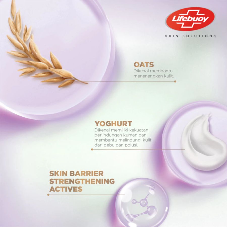 Lifebuoy Yoghurt & Oat Lawan Gatal Antibacterial Bodywash Refill Pouch 720gram