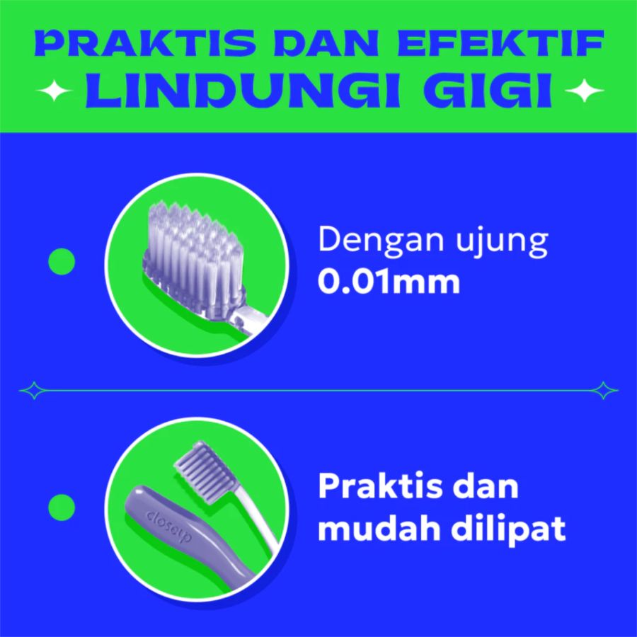 Closeup Menthol Fresh Travel Kit Toothbrush & Toothpaste 1pack