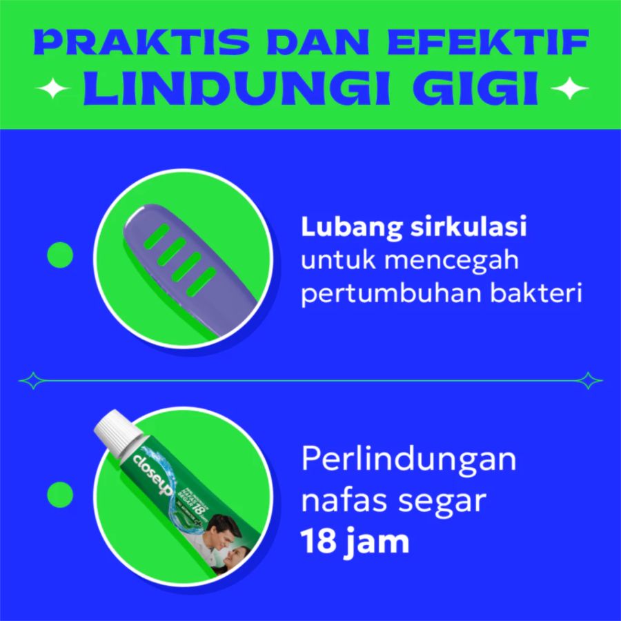 Closeup Menthol Fresh Travel Kit Toothbrush & Toothpaste 1pack