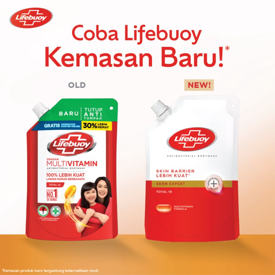 Buy 1 Lifebuoy Total 10 Antibacterial Body Wash Pump 500gram Get 1 Lifebuoy Total 10 Antibacterial Body Wash Pouch 380gram 1pack
