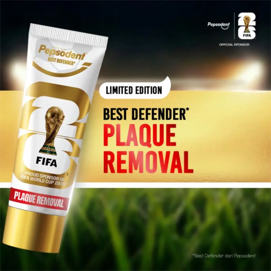 Pepsodent Plaque Removal Best Defender Toothpaste FIFA World Cup 2026 TM [Limited Edition] 95gram
