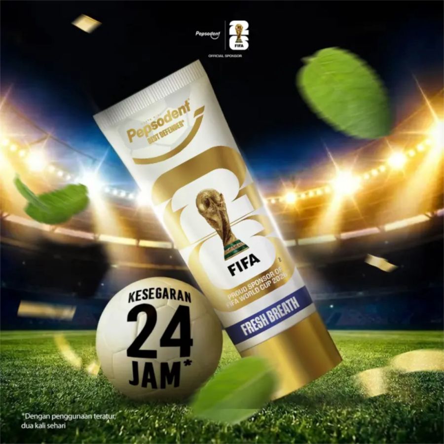 Pepsodent Fresh Breath Best Defender Toothpaste FIFA World Cup 2026 TM [Limited Edition] 95gram