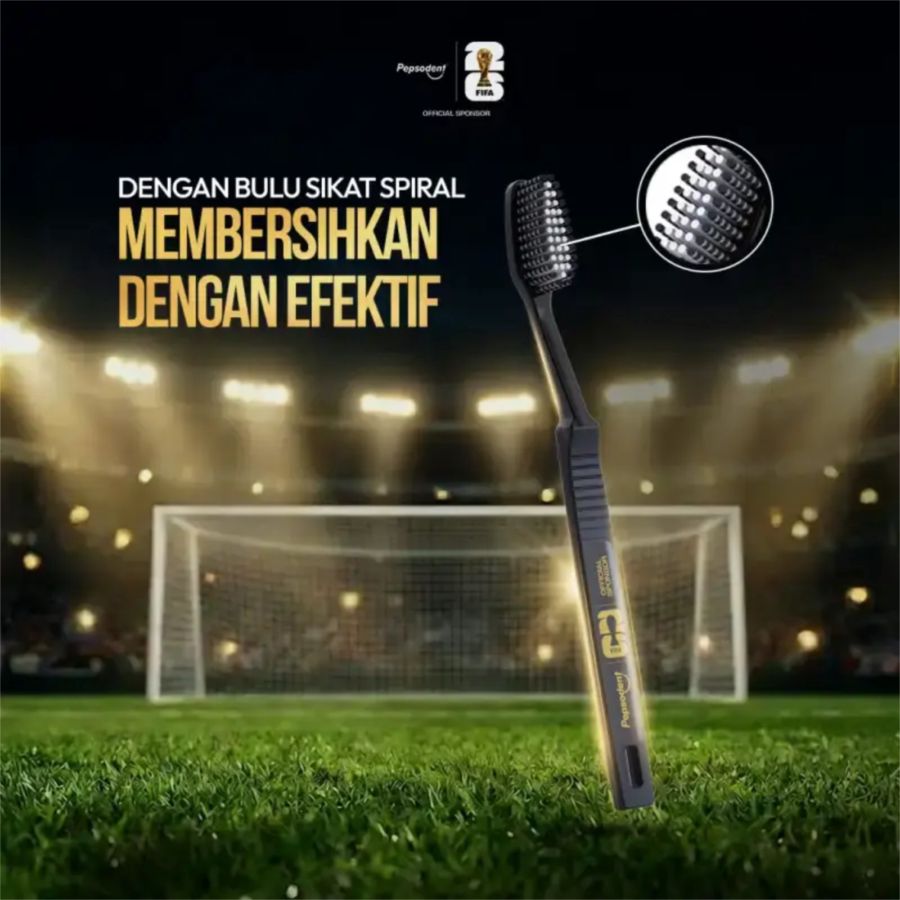 Pepsodent Stronger Cleaning Power Best Defender Toothbrush FIFA World Cup 2026 TM [Limited Edition] 1pcs
