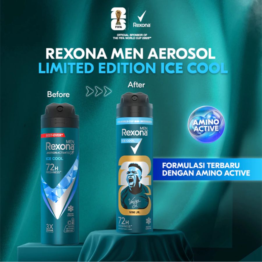 Rexona Men Ice Cool Deodorant Spray FIFA World Cup 2026 TM [Limited Edition] 135ml