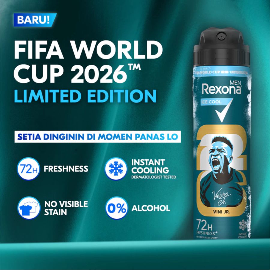 Rexona Men Ice Cool Deodorant Spray FIFA World Cup 2026 TM [Limited Edition] 135ml