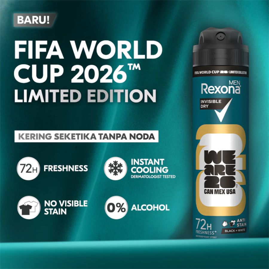 Rexona Men Advanced Protect Invisible Dry Black & White Deodorant Spray 135ml