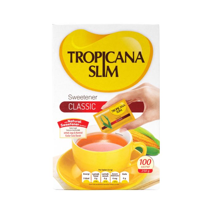 Tropicana Slim Classic Sweetener 100 sachets x 2.5 gr