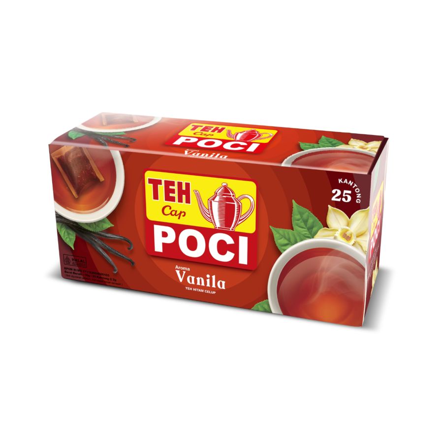 Teh Celup Cap Poci Aroma Vanilla 25bags
