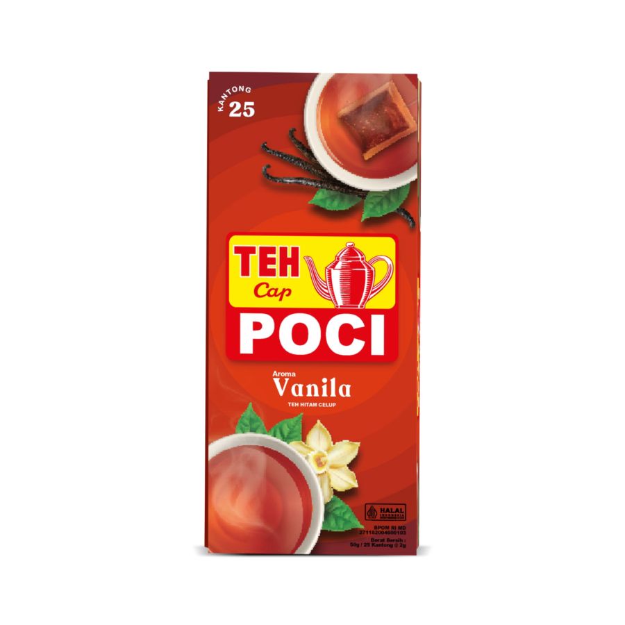 Teh Celup Cap Poci Aroma Vanilla 25bags