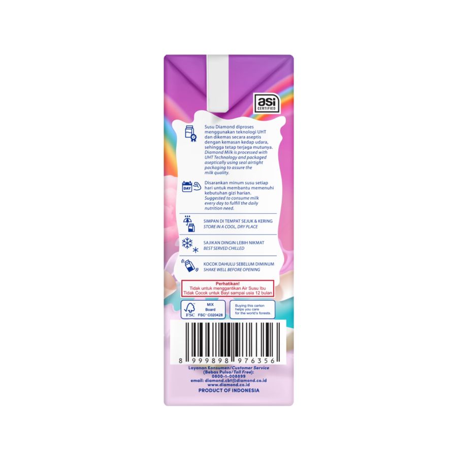Diamond Milk Marshmallow Susu UHT 200ml
