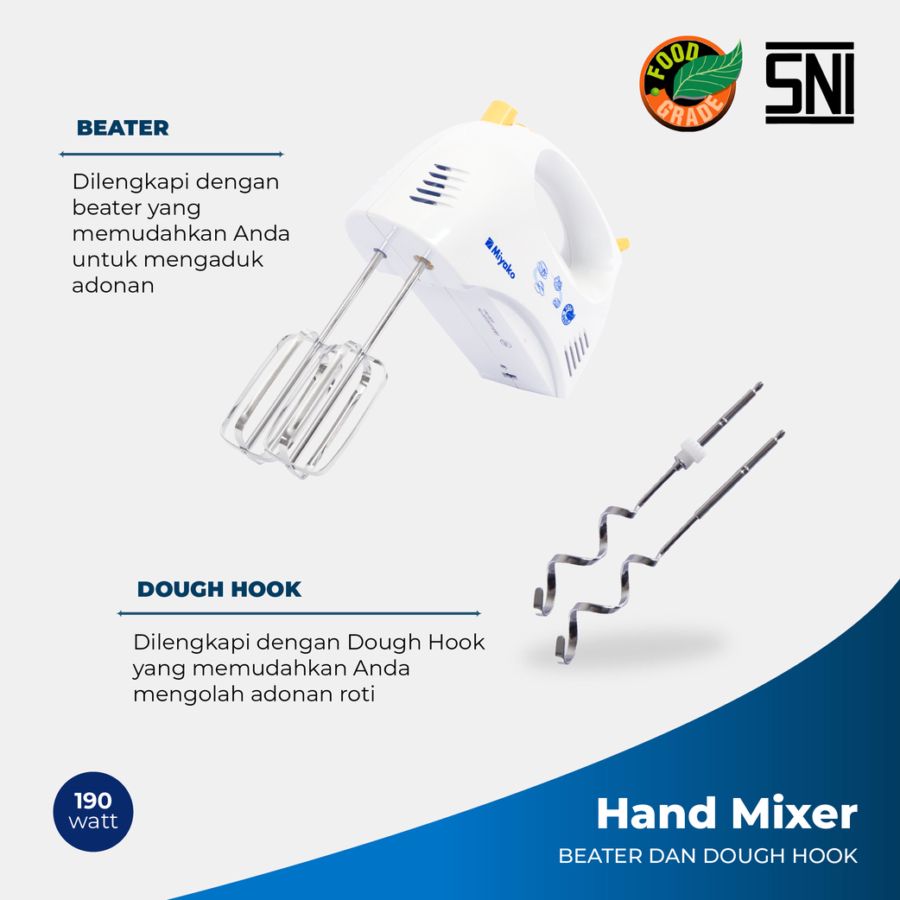 Miyako Hand Mixer HM620 1pcs
