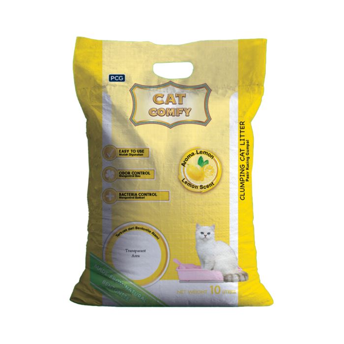 Cat Comfy Lemon Scent Clumping Cat Litter