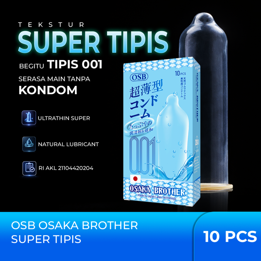 OSB Osaka Brother 001 Super Tipis Kondom Pria 10sachets