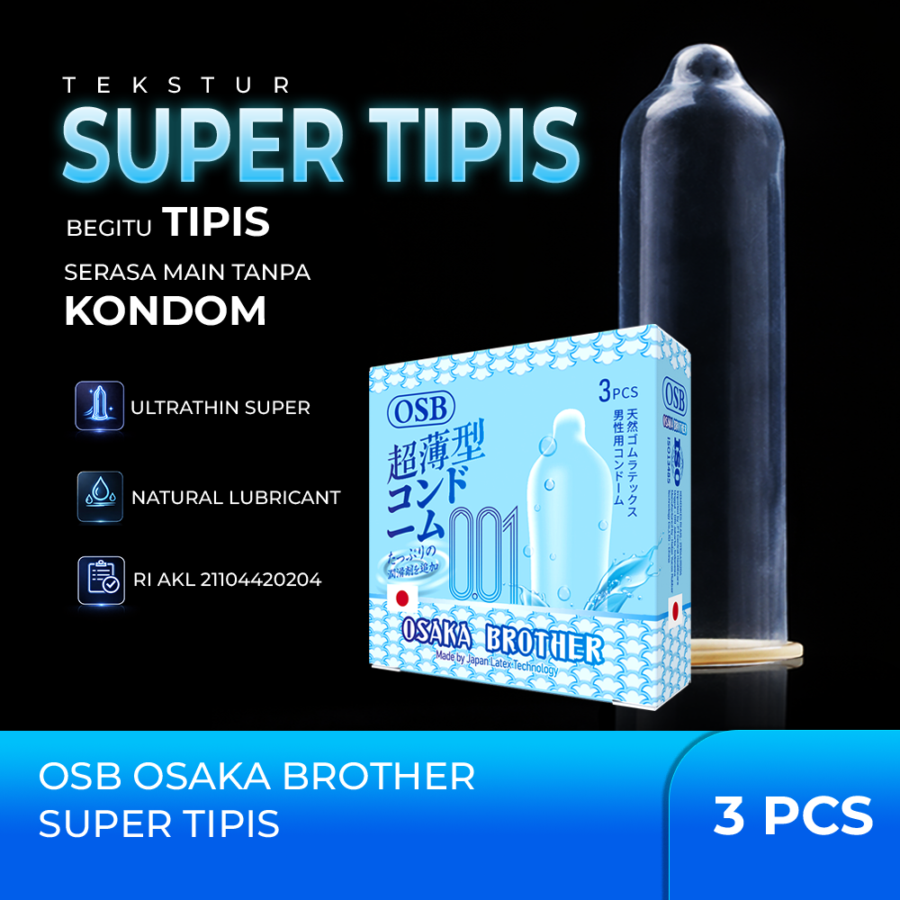 OSB Osaka Brother 001 Super Tipis Kondom Pria 3sachets