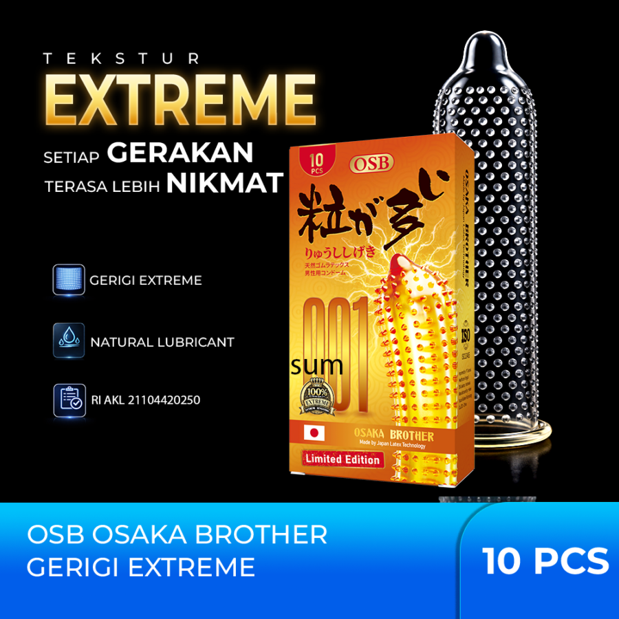 OSB Osaka Brother 001 Gerigi Extreme Kondom Pria 10sachets