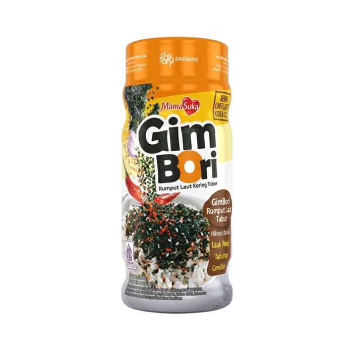 Mamasuka Gim Bori Rumput Laut Kering Tabur Rasa Pedas