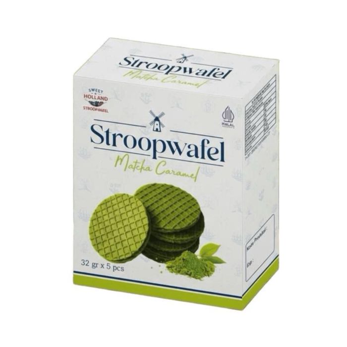 Sweet Holland Stroopwafel Matcha Caramel 160gram
