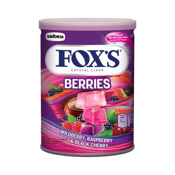 Fox's Crystal Clear Berries Permen Kaleng