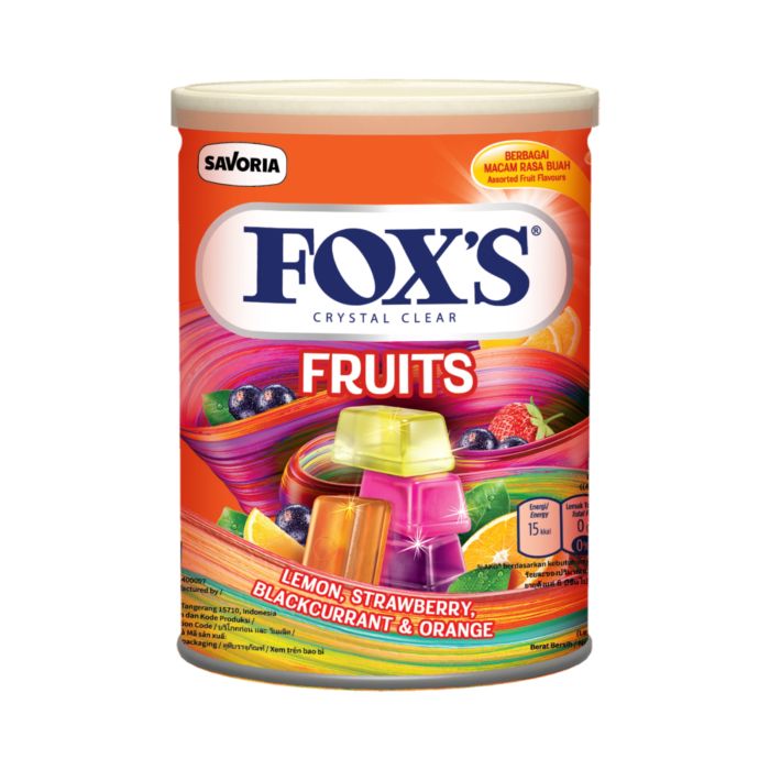 FOX'S Crystal Clear Fruits Permen Kaleng