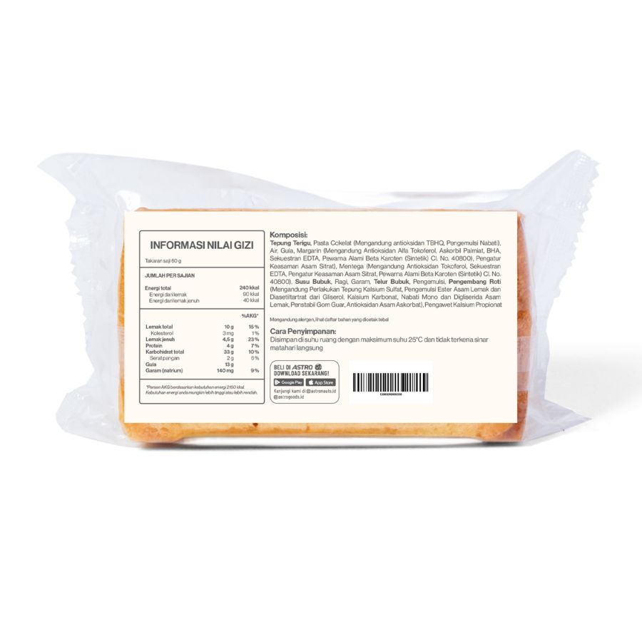 Roti Sobek Cokelat A Basics 220gram
