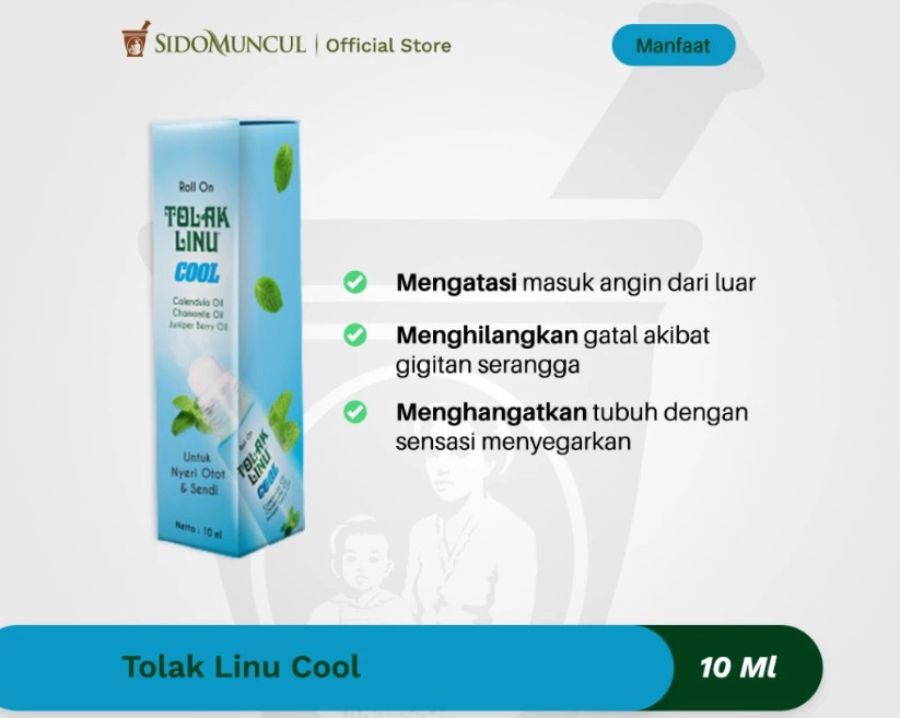 Tolak Linu Cool Meredakan Nyeri Sendi Otot Dan Pegal 10ml