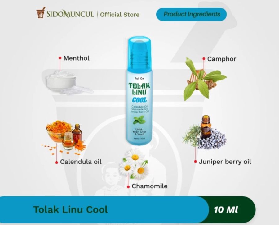 Tolak Linu Cool Meredakan Nyeri Sendi Otot Dan Pegal 10ml