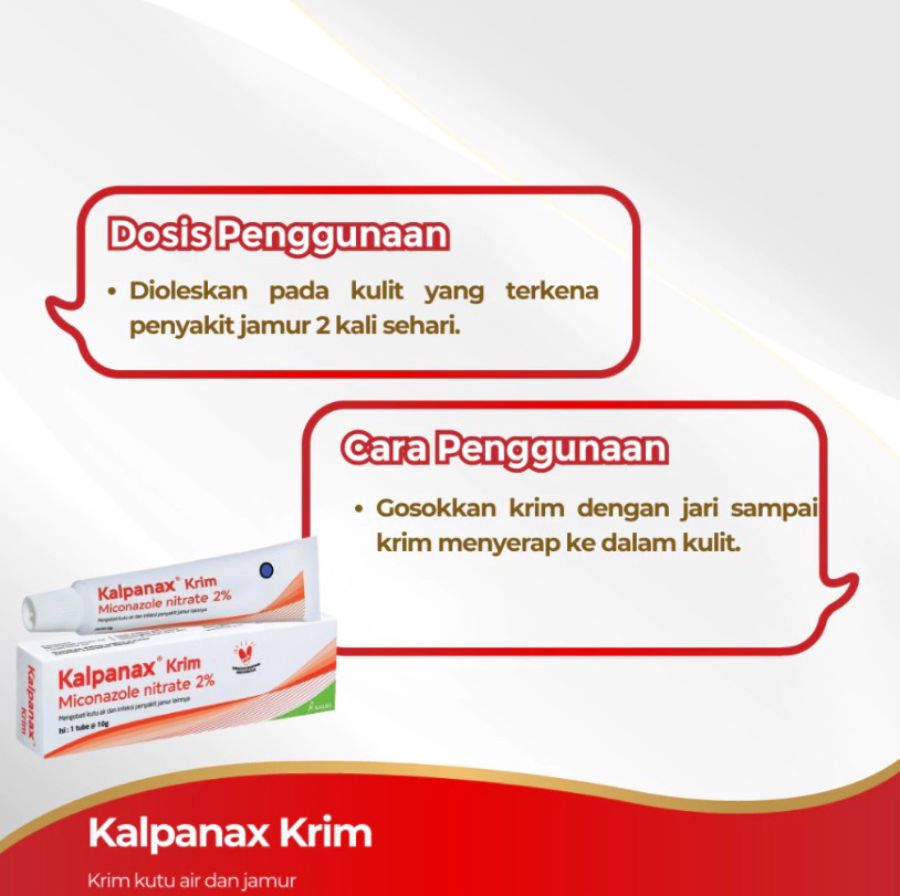 Kalpanax Krim Salep Kutu Air dan Jamur 10gram