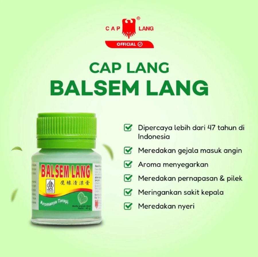 Cap Lang Balsam Aroma Terapi 20gram