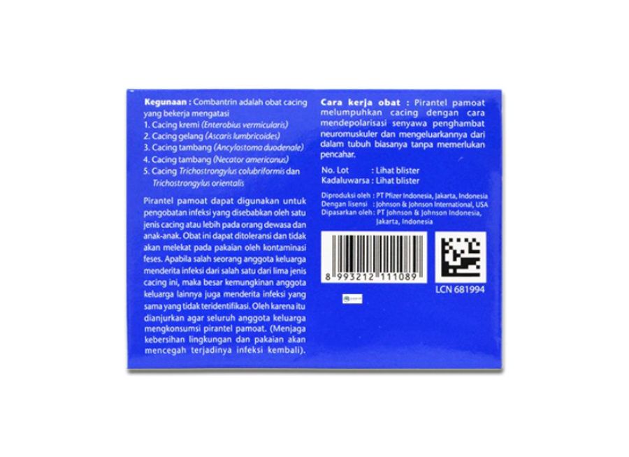 Combantrin 250mg Obat Cacing 2tablet