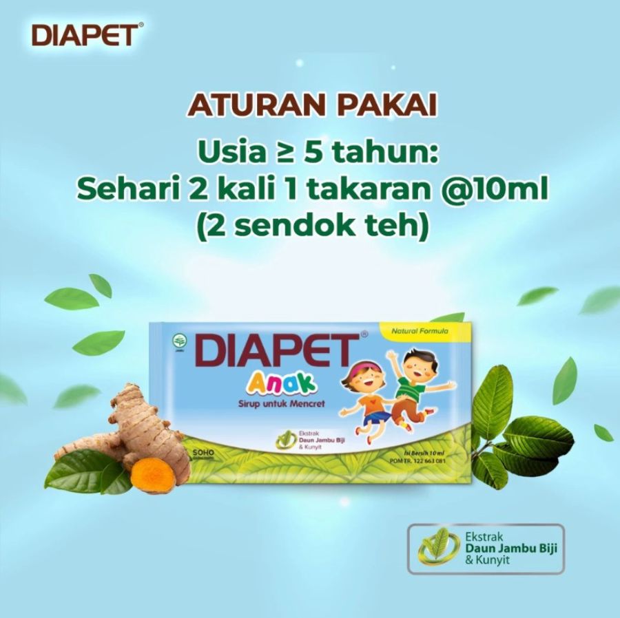 Diapet Anak Sirup Untuk Mencret 10ml
