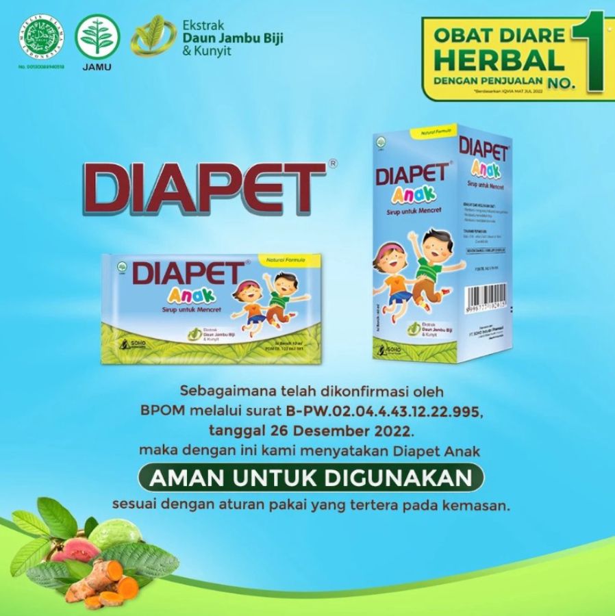 Diapet Anak Sirup Untuk Mencret 10ml