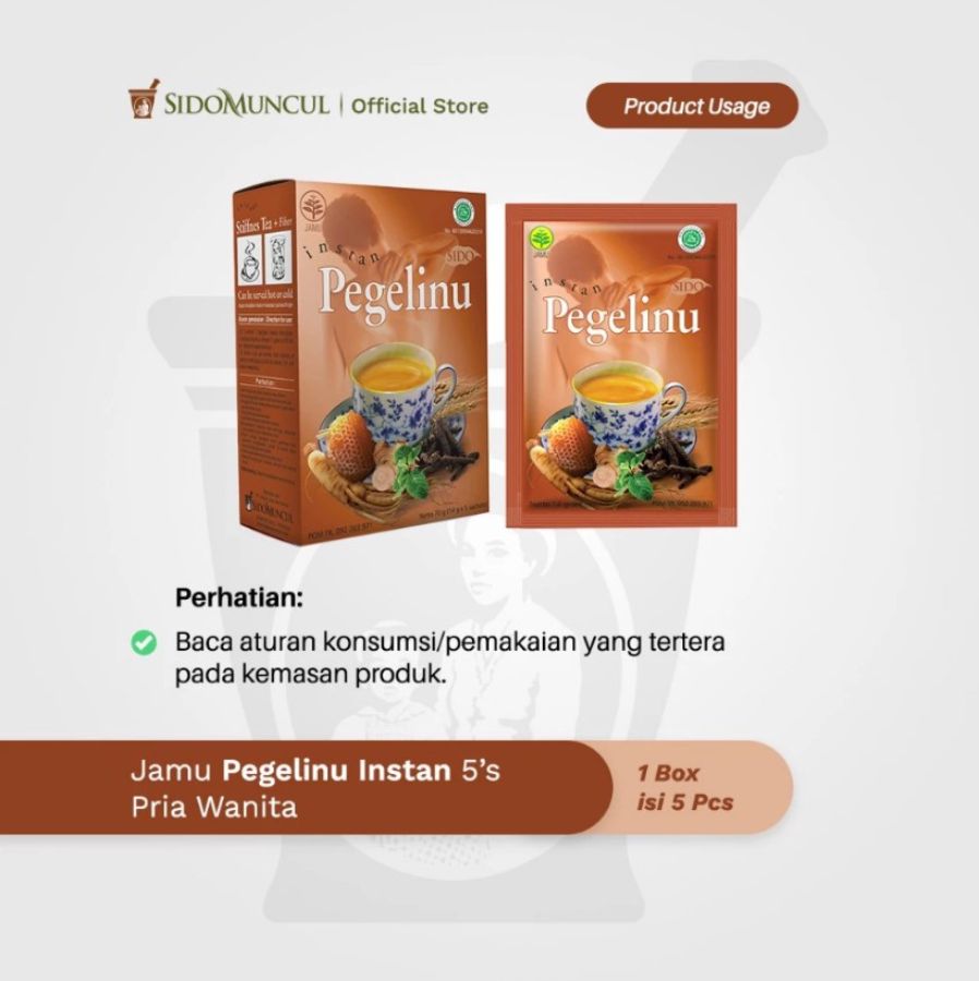 Sido Muncul Jamu Pegal Linu Instan Pria Wanita Nyeri Otot Tulang 5kapsul