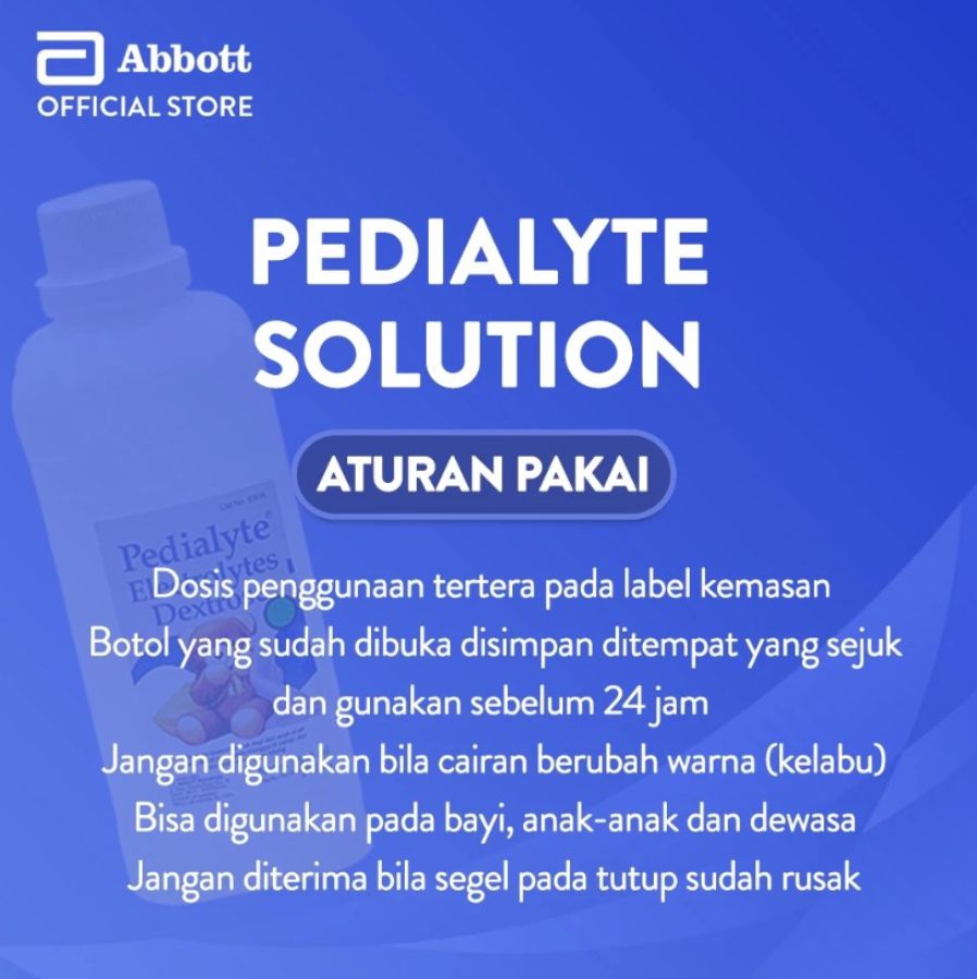 Pedialyte Original Larutan Elektrolit Untuk Dehidrasi Bayi Dan Anak 500ml