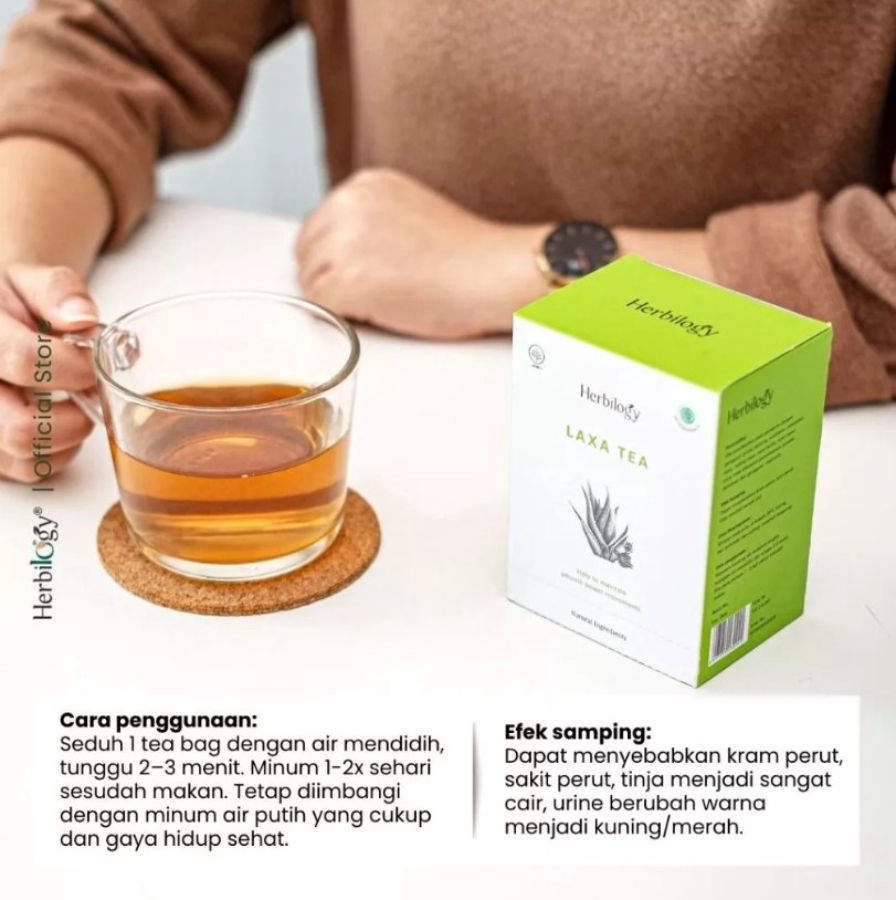 Herbilogy Laxa Tea Suplemen Pencernaan 1box