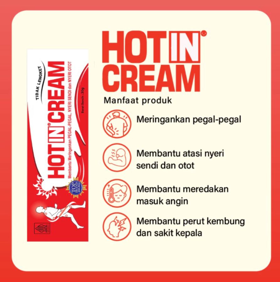 Hot In Cream Salep Nyeri Otot 120gram