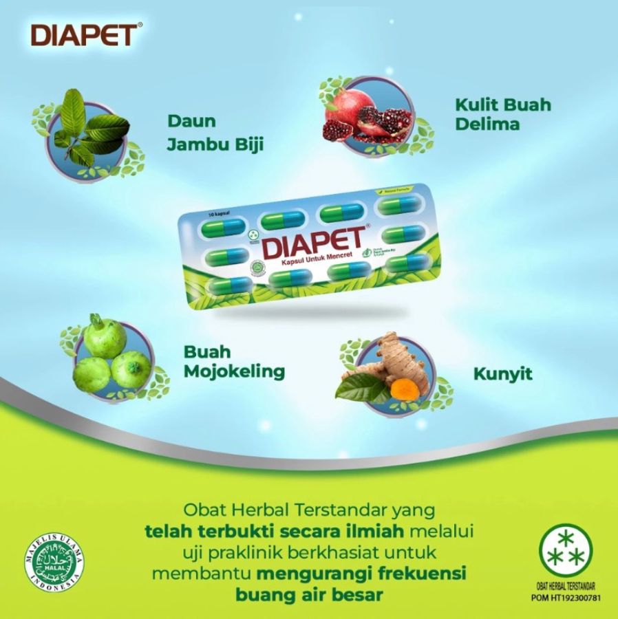 Diapet Obat Diare 10kapsul