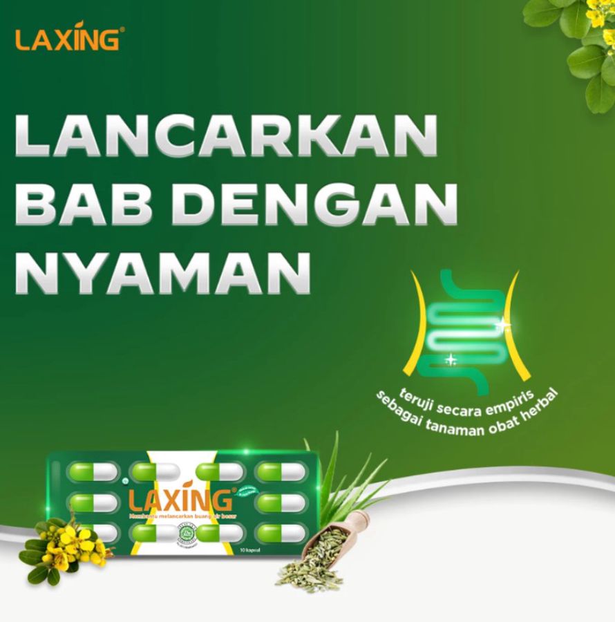 Laxing Obat Melancarkan BAB 10kapsul