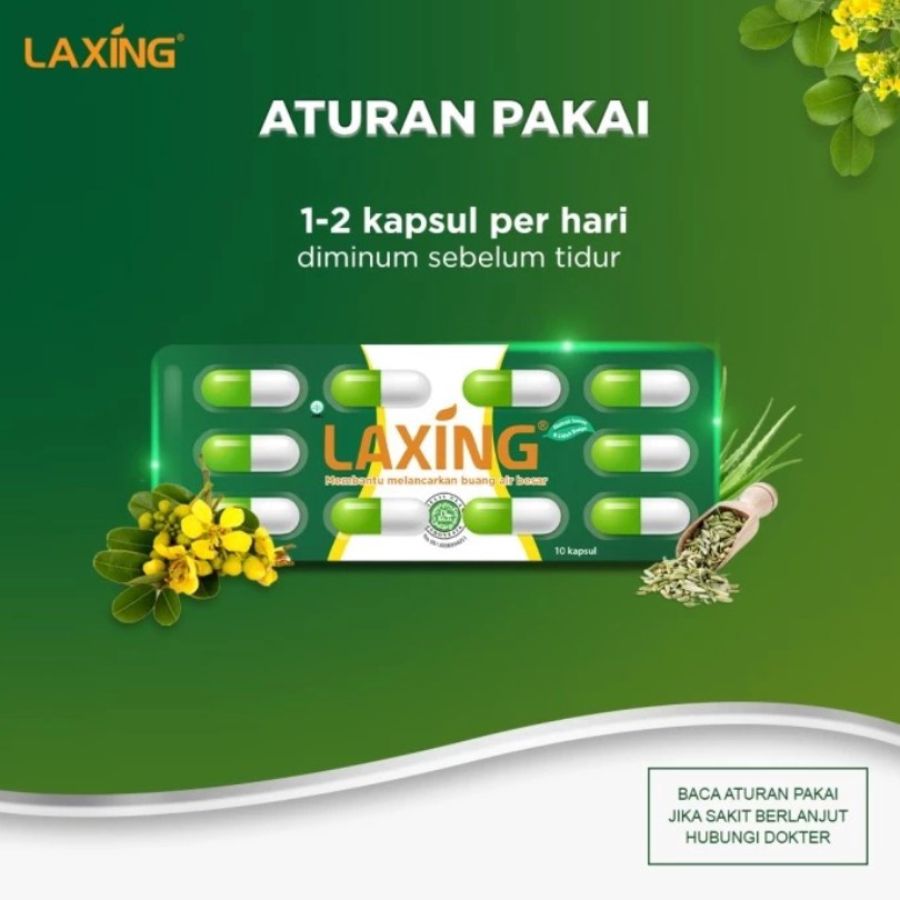 Laxing Obat Melancarkan BAB 10kapsul